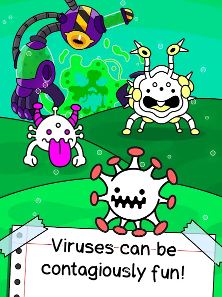 Скачать взломанную Virus Evolution: Merge Game (Вирус Эволюшн)  [МОД Много монет] — полная версия apk на Андроид screen 5