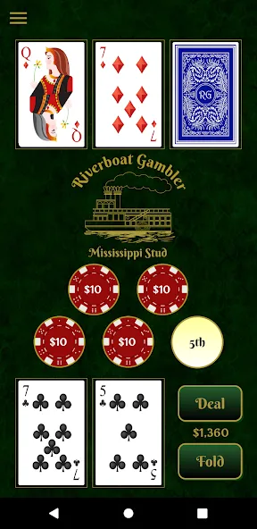 Взлом Riverboat Gambler (Ривербоат Гэмблер)  [МОД Много монет] — последняя версия apk на Андроид screen 2