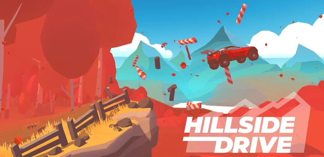 Скачать взломанную Hillside Drive: car racing (Хиллсайд Драйв Рейсинг)  [МОД Бесконечные монеты] — полная версия apk на Андроид screen 1