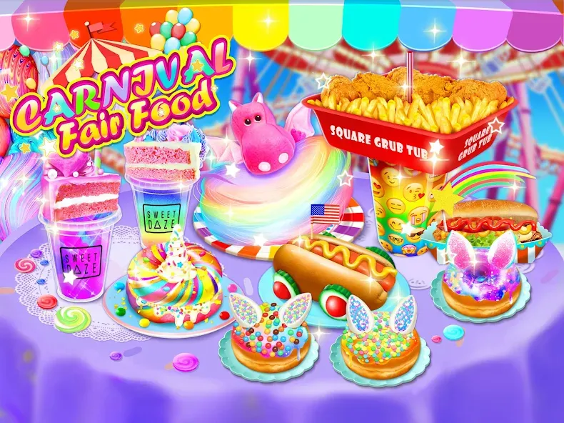 Взлом Unicorn Chef Games for Teens (Юникорн Шеф Игры для Подростков)  [МОД Menu] — последняя версия apk на Андроид screen 1