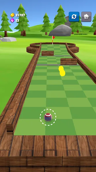 Взломанная Mini Golf Game — Putt Putt 3D (Мини Гольф Челлендж)  [МОД Menu] — последняя версия apk на Андроид screen 1