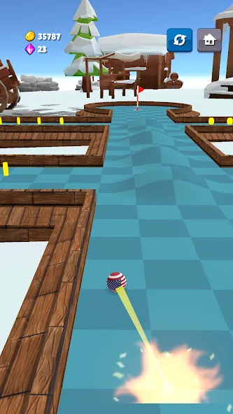 Взломанная Mini Golf Game — Putt Putt 3D (Мини Гольф Челлендж)  [МОД Menu] — последняя версия apk на Андроид screen 3