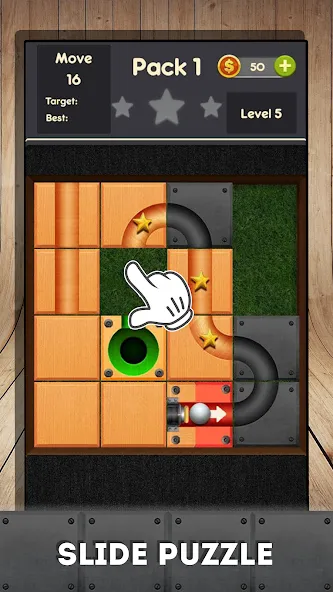 Взломанная Rolling ball — slide puzzle  [МОД Unlimited Money] — полная версия apk на Андроид screen 2