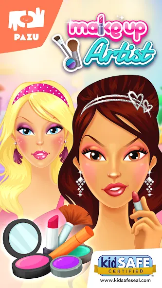 Скачать взломанную Makeup Girls — Games for kids  [МОД Все открыто] — полная версия apk на Андроид screen 1