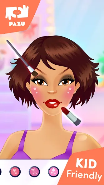 Скачать взломанную Makeup Girls — Games for kids  [МОД Все открыто] — полная версия apk на Андроид screen 3