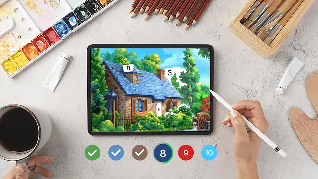 Взлом Tap Color Pro: Color By Number (Тап Колор Про)  [МОД Бесконечные деньги] — стабильная версия apk на Андроид screen 1
