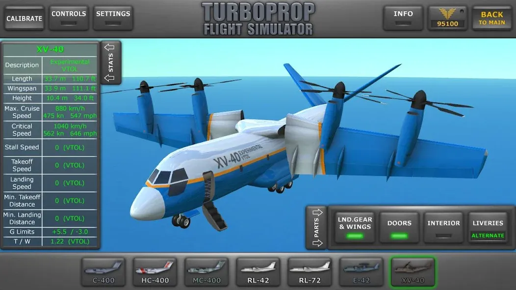 Скачать взломанную Turboprop Flight Simulator (Турбовинтовой симулятор полета 3D)  [МОД Бесконечные монеты] — последняя версия apk на Андроид screen 1