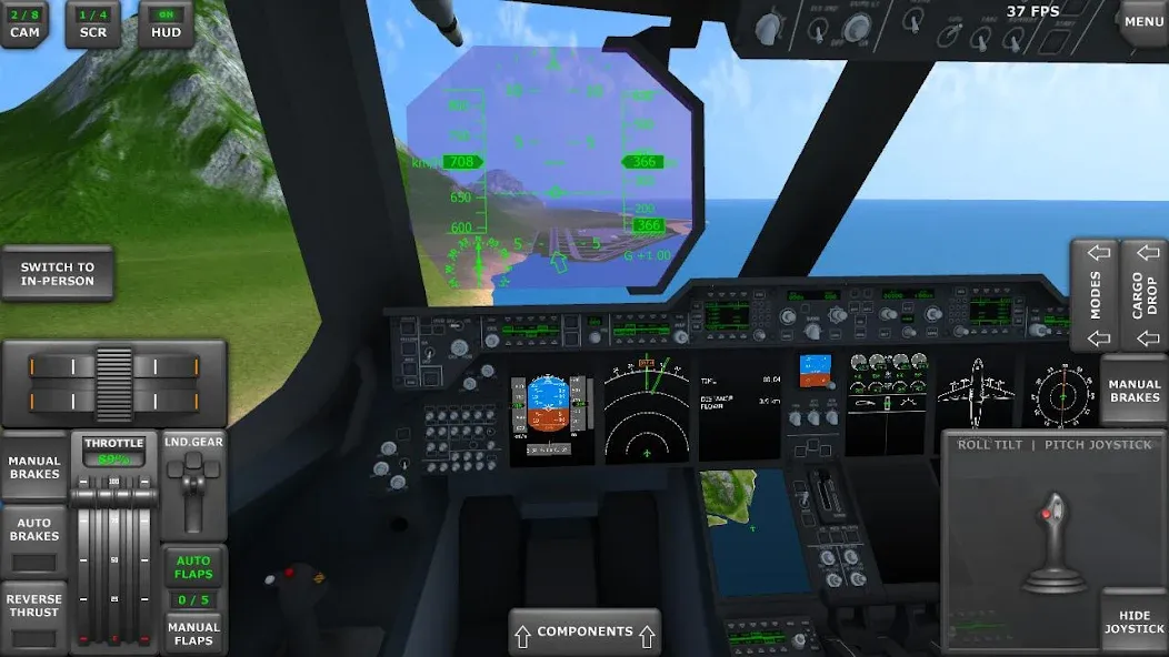 Скачать взломанную Turboprop Flight Simulator (Турбовинтовой симулятор полета 3D)  [МОД Бесконечные монеты] — последняя версия apk на Андроид screen 3