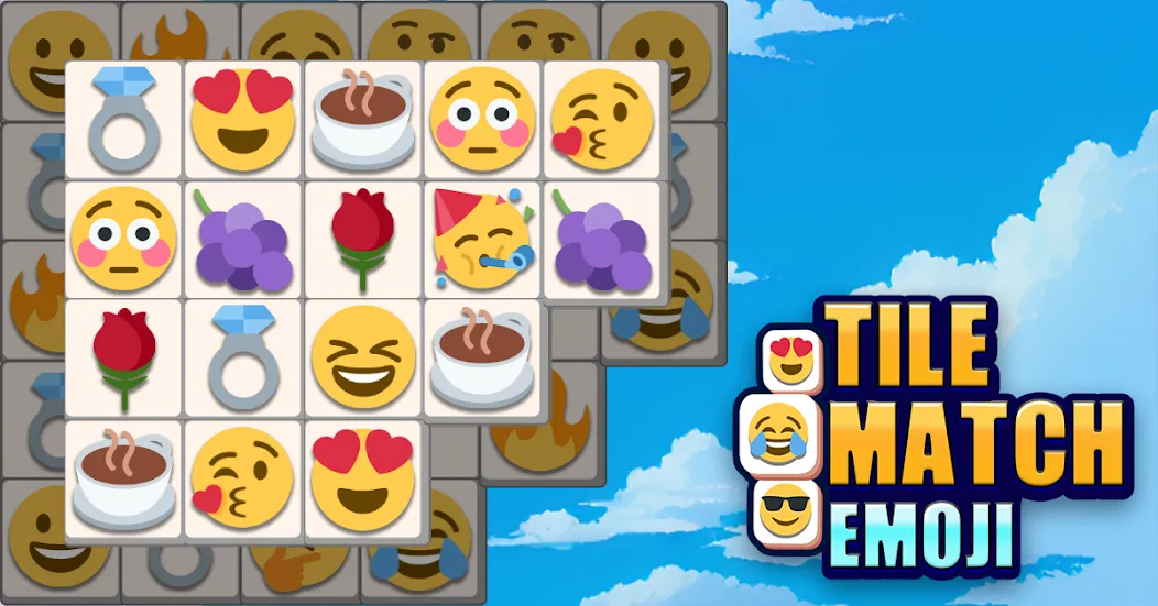 Скачать взлом Tile Match Emoji -Triple Tile (Тил Матч Эмоджи)  [МОД Все открыто] — полная версия apk на Андроид screen 1