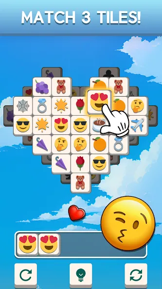 Скачать взлом Tile Match Emoji -Triple Tile (Тил Матч Эмоджи)  [МОД Все открыто] — полная версия apk на Андроид screen 2