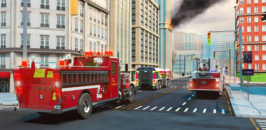 Взлом Real Firefighter 3D Simulator (Реальный Пожарник 3D Симулятор)  [МОД Меню] — полная версия apk на Андроид screen 3