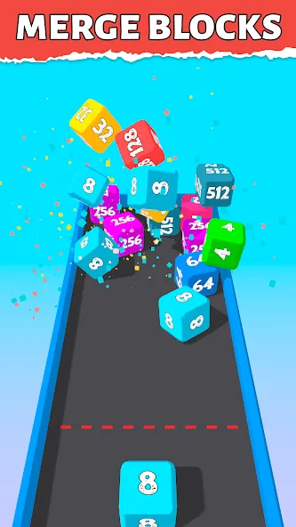 Скачать взлом Bounce Merge 2048 Join Numbers  [МОД Unlimited Money] — стабильная версия apk на Андроид screen 2