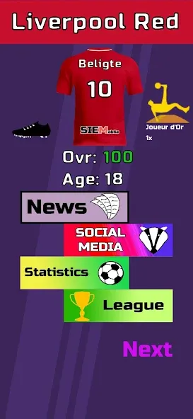 Взлом Football Career Sim (Футбольный Карьерный Симулятор)  [МОД Бесконечные деньги] — полная версия apk на Андроид screen 2