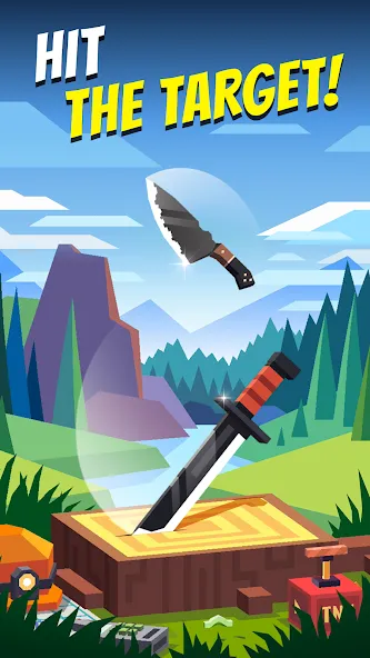 Скачать взломанную Flippy Knife: 3D flipping game (Флиппи Найф)  [МОД Menu] — полная версия apk на Андроид screen 1