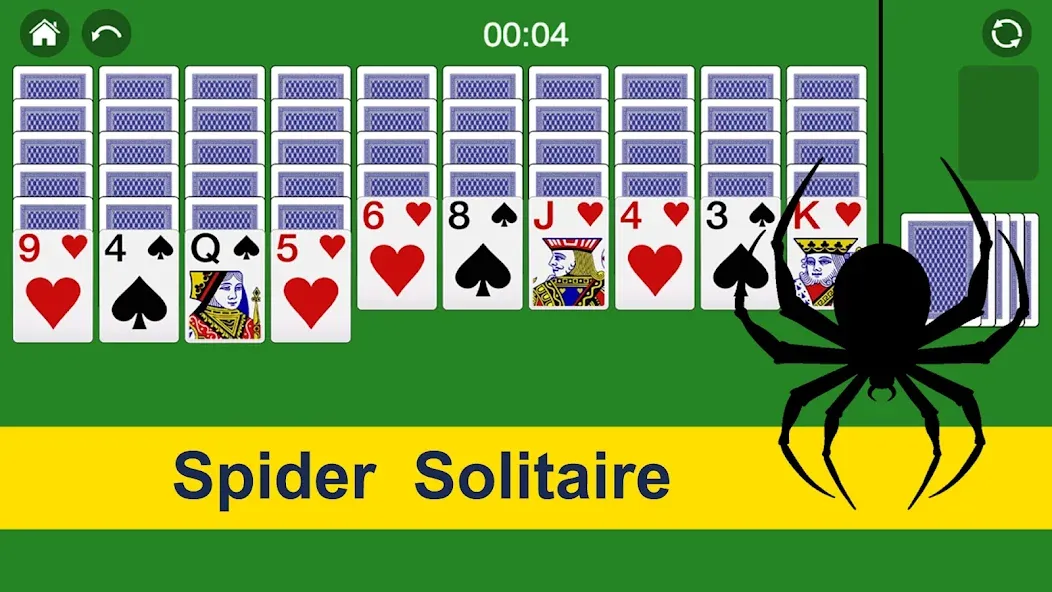 Взлом Spider Solitaire Card Game Fun  [МОД Mega Pack] — полная версия apk на Андроид screen 1