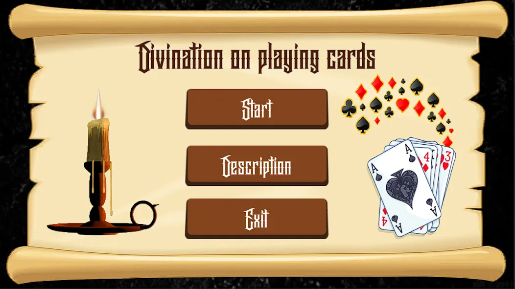 Скачать взломанную Divination on Playing Cards  [МОД Unlocked] — полная версия apk на Андроид screen 1