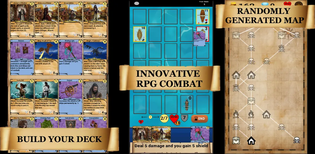 Взломанная RogueShip — RPG Roguelike Card (РоугеШип)  [МОД Много монет] — стабильная версия apk на Андроид screen 2