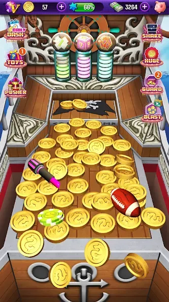 Скачать взломанную Coin Pusher (Коин Пушер)  [МОД Unlocked] — стабильная версия apk на Андроид screen 2