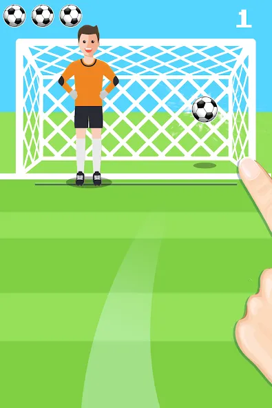 Взломанная Penalty Shootout Game Offline (Пенальти игра без подключения к интернету)  [МОД Все открыто] — последняя версия apk на Андроид screen 3