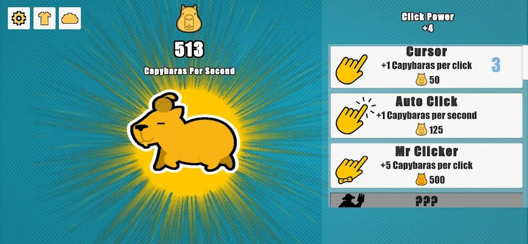 Взлом Capybara Clicker (Капибара Кликер)  [МОД Unlocked] — последняя версия apk на Андроид screen 1