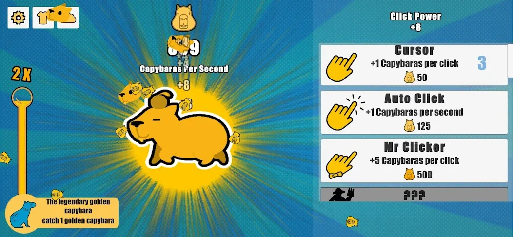 Взлом Capybara Clicker (Капибара Кликер)  [МОД Unlocked] — последняя версия apk на Андроид screen 2