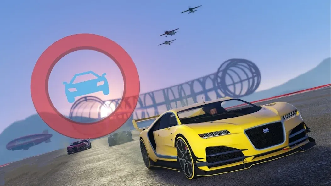 Скачать взлом Mega Ramp Car Offline Games  [МОД Бесконечные монеты] — полная версия apk на Андроид screen 1