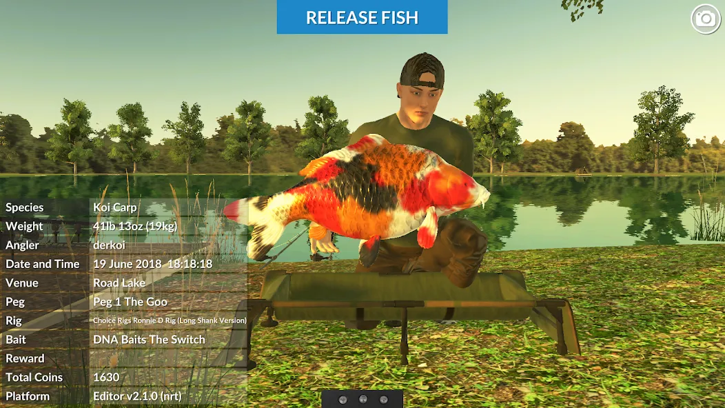 Взломанная Carp Fishing Simulator (Карп Фишинг Симулятор)  [МОД Mega Pack] — полная версия apk на Андроид screen 1