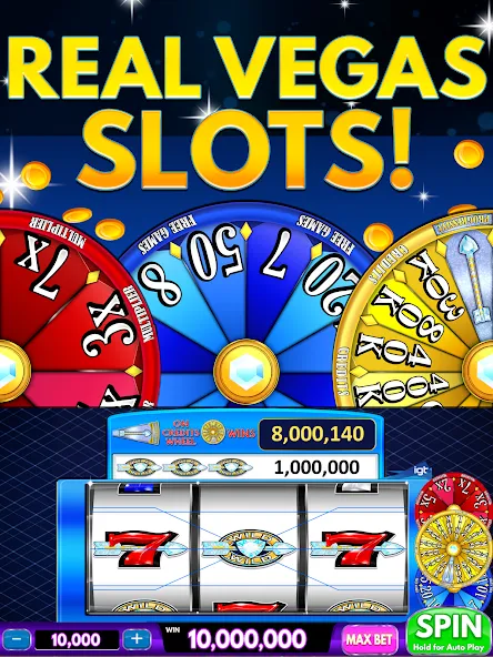 Взлом Spin Vegas Slots: Slot Games (Спин Вегас слоты)  [МОД Menu] — стабильная версия apk на Андроид screen 4