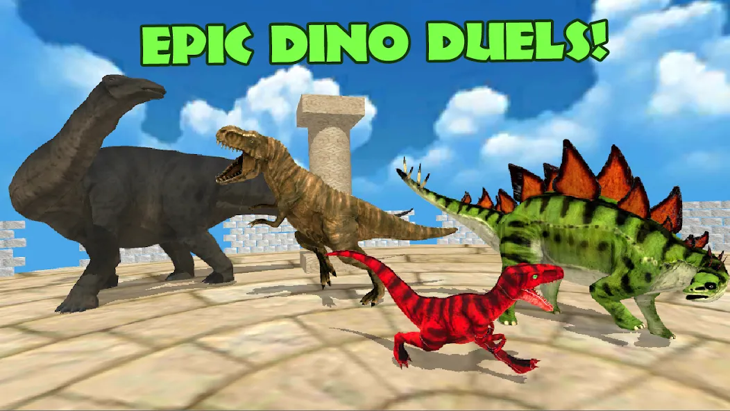 Скачать взломанную Dino Battle Arena Lost Kingdom (Дино Битва Арена Потерянное Королевство)  [МОД Меню] — полная версия apk на Андроид screen 3