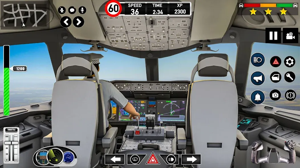 Скачать взломанную Plane Pilot Flight Simulator (Плейн Пилот Флайт Симулятор)  [МОД Бесконечные монеты] — полная версия apk на Андроид screen 1