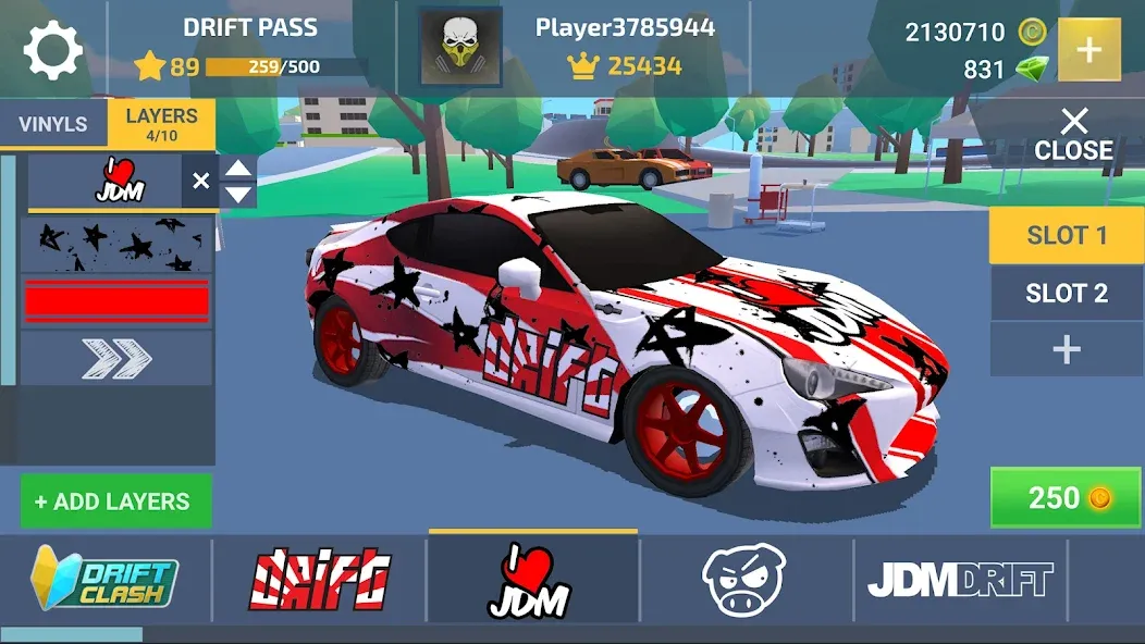 Скачать взлом Drift Clash Online Racing (Дрифт Клаш)  [МОД Mega Pack] — последняя версия apk на Андроид screen 1