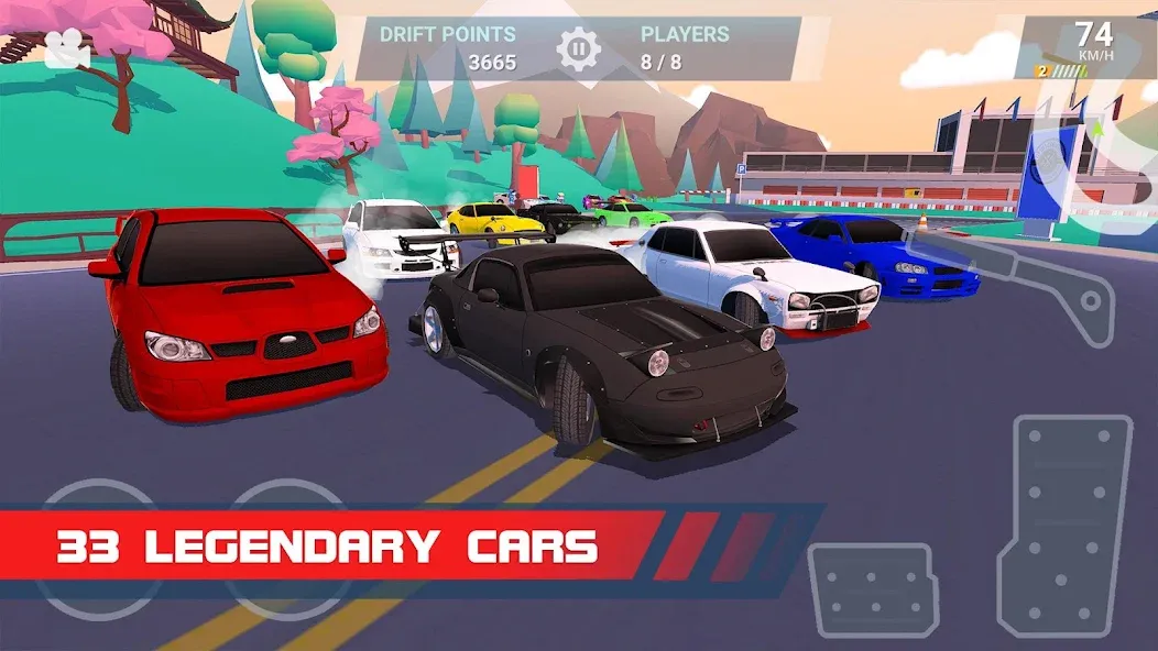 Скачать взлом Drift Clash Online Racing (Дрифт Клаш)  [МОД Mega Pack] — последняя версия apk на Андроид screen 4