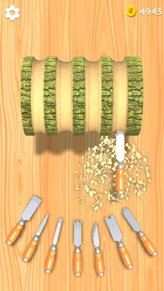 Взломанная Wood Turning 3D — Carving Game  [МОД Menu] — последняя версия apk на Андроид screen 3