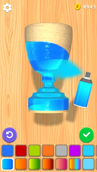 Взломанная Wood Turning 3D — Carving Game  [МОД Menu] — последняя версия apk на Андроид screen 4