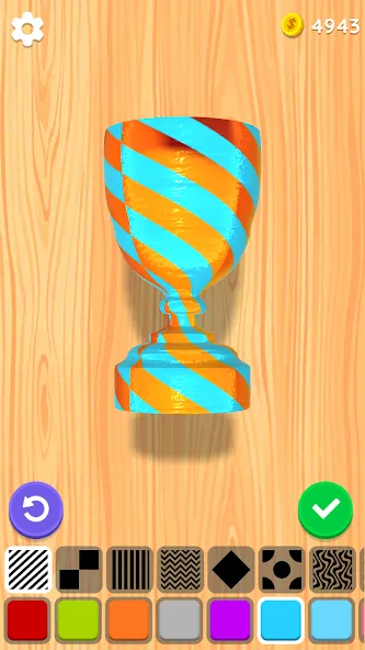 Взломанная Wood Turning 3D — Carving Game  [МОД Menu] — последняя версия apk на Андроид screen 5