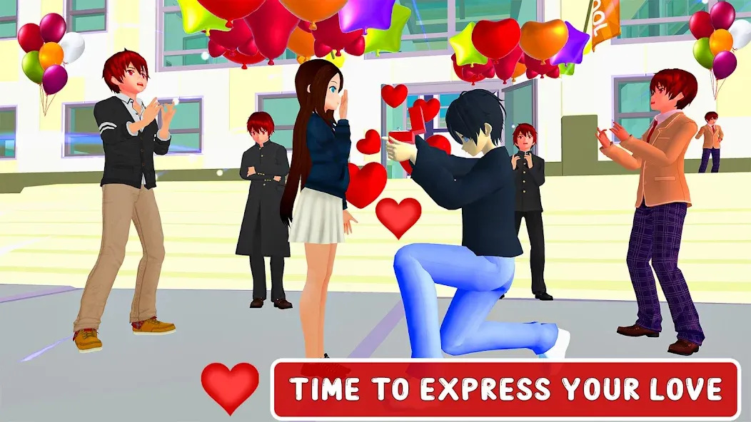 Скачать взломанную Anime High School Love Story  [МОД Меню] — полная версия apk на Андроид screen 5