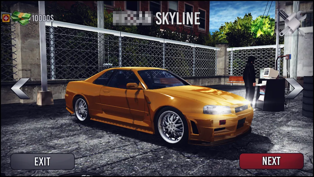 Скачать взломанную Skyline Drift Simulator (Скайлайн Дрифт Симулятор)  [МОД Много монет] — стабильная версия apk на Андроид screen 1