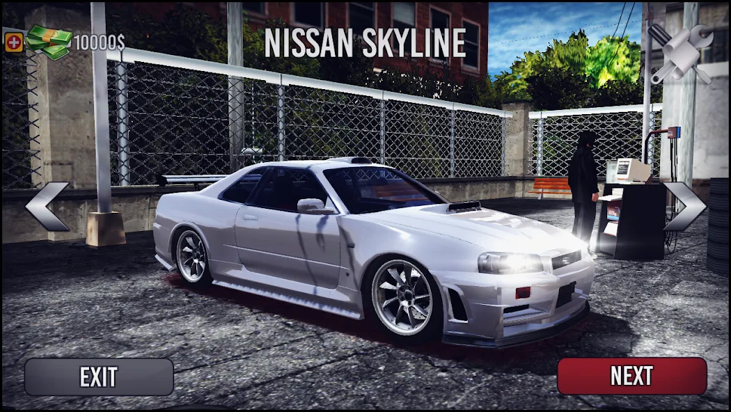 Скачать взломанную Skyline Drift Simulator (Скайлайн Дрифт Симулятор)  [МОД Много монет] — стабильная версия apk на Андроид screen 2