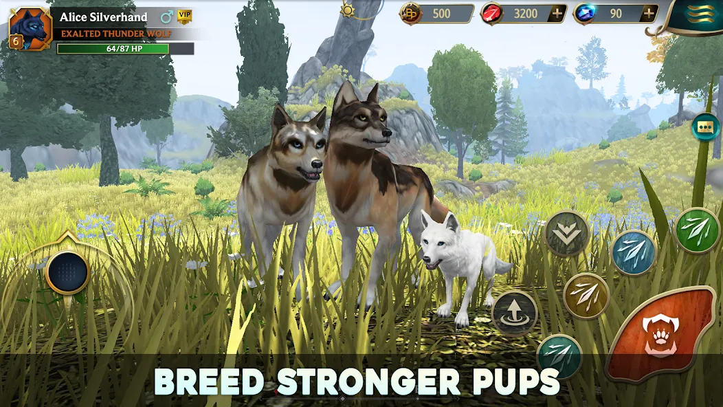 Скачать взлом Wolf Tales — Wild Animal Sim (Вулф Тейлс)  [МОД Бесконечные деньги] — стабильная версия apk на Андроид screen 1