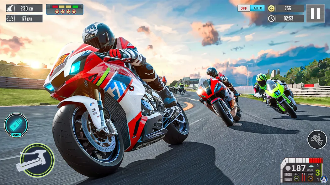 Взлом Moto Racing 3d Motorcycle Game (Дерт Байк Рейсинг 3Д)  [МОД Unlimited Money] — полная версия apk на Андроид screen 3