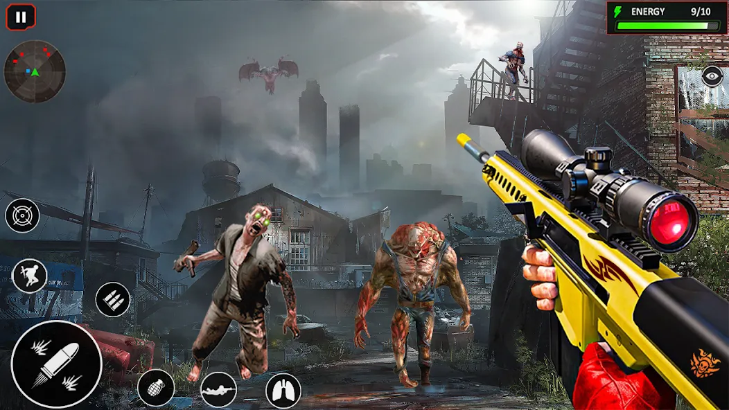 Взлом Sniper Zombie Shooting (Зомби стреляющая оффлайн игра)  [МОД Unlimited Money] — стабильная версия apk на Андроид screen 1