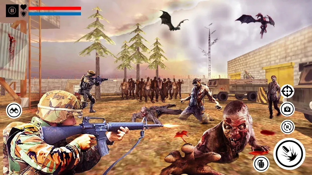 Взлом Sniper Zombie Shooting (Зомби стреляющая оффлайн игра)  [МОД Unlimited Money] — стабильная версия apk на Андроид screen 3