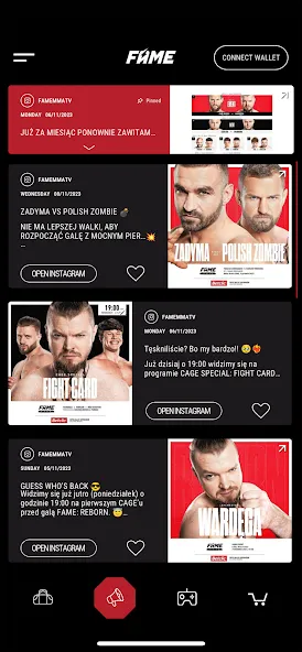 Скачать взлом FAME MMA APP (ФЕЙМ ММА АПП)  [МОД Бесконечные монеты] — последняя версия apk на Андроид screen 1