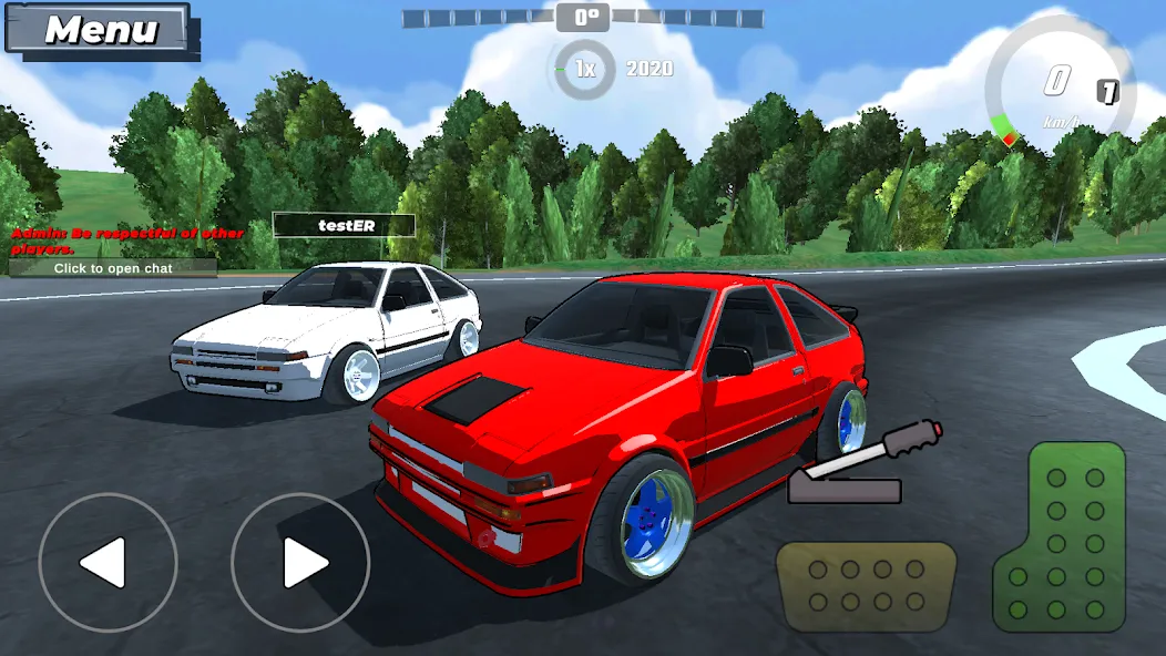 Взломанная Drift King: Online (Дрифт Кинг)  [МОД Unlocked] — последняя версия apk на Андроид screen 1