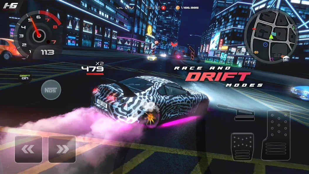 Скачать взломанную Heat Gear — Race & Drift World (Хит Гир)  [МОД Бесконечные монеты] — стабильная версия apk на Андроид screen 3