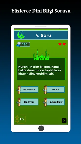 Взлом İslami Bilgi Yarışması  [МОД Unlimited Money] — стабильная версия apk на Андроид screen 2