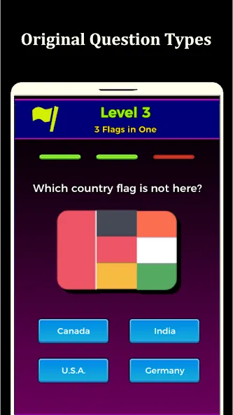 Скачать взломанную World Flags Quiz Game (Ворлд Флагс Квиз Гейм)  [МОД Меню] — полная версия apk на Андроид screen 1