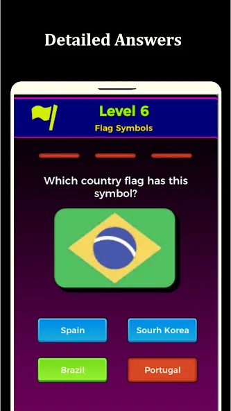 Скачать взломанную World Flags Quiz Game (Ворлд Флагс Квиз Гейм)  [МОД Меню] — полная версия apk на Андроид screen 4