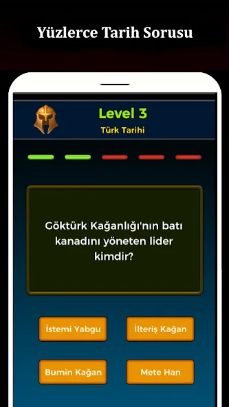 Взломанная Tarih Bilgi Yarışması  [МОД Unlocked] — полная версия apk на Андроид screen 1