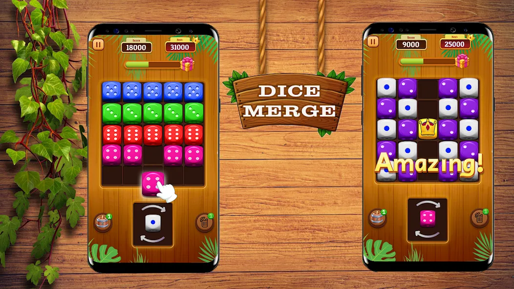 Взломанная Dice Merge: Dice Mania Game (Дайс Мердж)  [МОД Бесконечные деньги] — стабильная версия apk на Андроид screen 1